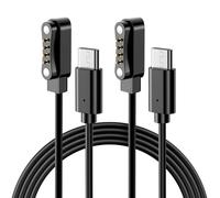 TiMOVO 2 Cargador Compatible con Grabadora de voz con IA PLAUD Note Pro | Cable de Carga Magnético USB-C de 3,3 pies, Recambio del Cargador Plaid para PLAUD Note