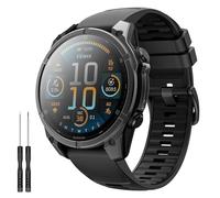 TiMOVO 22mm Correa Compatible con Garmin Fenix 8 47mm/E 47mm/7 Pro/7/6 Pro/6/5 Plus/Forerunner 965/955/945/935/Approach S62, Silicona Respirable Reemplazable Reloj Correa, Pulseras de Repuesto, Negro