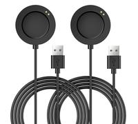 TiMOVO 2PZS Cable Cargador Compatible con Xiaomi Watch S3/H1/S2/S4, 100cm Cable de Carga USB-C, Cable de Repuesto USB Magnético Xiaomi Watch Accesorios, Negro & Negro