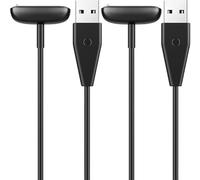 TiMOVO 2PZS Cables de Carga Compatible con Fitbit Charge 6/Luxe/Charge 5/Luxe SE Fitness Tracker Smartwatch, Cargador Magnético USB de Repuesto, 100 cm Cable de Carga para Charge 5/Luxe Reloj, Negro