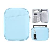 TiMOVO 6-7 Pulgadas Funda de Tableta, Paperwhite/Colorsoft Signature Edition, Funda Protectora con Bolsillo para E-Reader/Oasis y Dispositivos Kobo, Bebé Azul