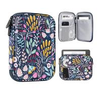 TiMOVO 6-7 Pulgadas Funda de Tableta, Paperwhite/Colorsoft Signature Edition, Funda Protectora con Bolsillo para E-Reader/Oasis y Dispositivos Kobo, Flor de Colores