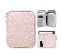 TiMOVO 6-7 Pulgadas Funda de Tableta para Nuevo Kindle Paperwhite/Colorsoft Signature Edition, Funda Protectora con Bolsillo para Kindle E-Reader/Oasis y Dispositivos Kobo, Leopardo Rosa