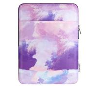 TiMOVO 9-11" Funda de Tableta para iPad 11" A16 2025, iPad 10ª Gen. 10,9", iPad 10,2", iPad Air 11/5ª/4ª Gen. 10,9", Galaxy Tab A9 Plus 11", Bolsa Protectora para Smart Keyboard,Acuarela Violeta