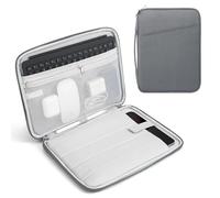 TiMOVO 9-11" Funda para Tableta Compatible con iPad 11" A16 2025, iPad 10,9"/10,2"/Air 11", Galaxy Tab A9+/A11 Plus 11", Bolsa Protectora con Bolsillos, Gris Oscuro