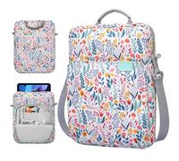 TiMOVO 9-11" Funda para Tableta con Correa para el Hombro, Compatible con iPad 11" A16 2025, iPad 10a 10,9"/10,2", Galaxy Tab A9+/A11 Plus 11", Flores