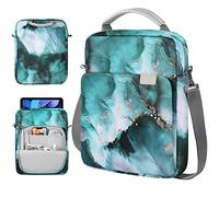 TiMOVO 9-11" Funda para Tableta con Correa para el Hombro, Compatible con iPad 11" A16 2025, iPad 10a 10,9"/10,2", Galaxy Tab A9+/A11 Plus 11", Azul Pavo Nublado