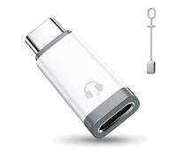 TiMOVO Adaptador a USB C Audio con Control de Línea, Adaptador a USB C para Auriculares para iPhone Serie 16/15, iPad Air/Pro/Mini, No para Carga y Transferencia de Datos, Blanco
