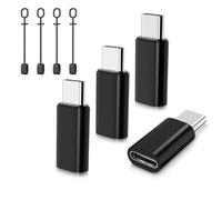 TiMOVO Adaptador Hembra a USB C Macho, Adaptador USB-C a con Lazo Antipérdida, Carga y Sincronización para i-Phone 17/16 Pro/Pro MAX/Plus, iPad Pro/Air, No para Audio/OTG, Negro