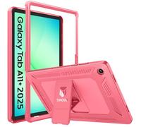 TiMOVO Antigolpes Funda para Samsung Galaxy Tab A11+/A11 Plus 11 Pulgadas | Rojo Sandía, Compatible con SM-X230/X236/X238, Protector de Pantalla Incorporado, Tapón Antipolvo y Cortes Precisos