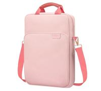 TiMOVO Bolsa Funda 13,3" con Asa para iPad Air 13 M3 2025, iPad Pro 13 2024, MacBook Air 2022-2018, Galaxy Tab S9+, con Correa para Hombro y Gancho Metálico, Rosa