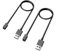 TiMOVO Cargador Compatible con Redmi Watch 5/4/Xiaomi Smart Band 9/9 pro/8/8 Pro/Active, 2PZS Cable de Carga de Repuesto de USB 100cm, Base de Carga Magnética Carga Estable, Negro