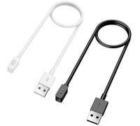 TiMOVO Cargador Compatible con Redmi Watch 5/4/Xiaomi Smart Band 9/9 pro/8/8 Pro/Active, 2PZS Cable de Carga de Repuesto de USB 100cm, Base de Carga Magnética Carga Estable, Blanco&Negro