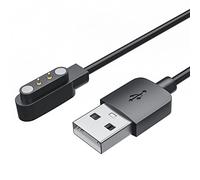 TiMOVO Cargador Magnético Compatible con YAMAY SW022/AGPTEK LW11/ Ticwatch GTX/ CXB01/ Motast Mugo Chalvh 1,69", Cable de Carga USB 100cm de Reemplazo para Reloj Inteligente, Negro