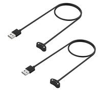 TiMOVO Cargador Rápido del Reloj Inteligente, [2 PZS] 1m Cable de Carga Magnético Reemplazable, Adaptador Portátil Compatible con Ticwatch Pro 5, TicWatch Pro 3, TicWatch Pro 3 LTE 2, Negro