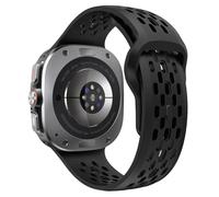TiMOVO Correa deportiva compatible con Samsung Galaxy Watch Ultra 47mm(2025/2024), Silicona Suave, Deportiva, Transpirable, Recambio para Hombre y Mujer, Negro