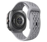 TiMOVO Correa deportiva compatible con Samsung Galaxy Watch Ultra 47mm(2025/2024), Silicona Suave, Deportiva, Transpirable, Recambio para Hombre y Mujer, Gris Claro