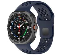 TiMOVO Correa deportiva compatible con Samsung Galaxy Watch Ultra 47mm(2025/2024), Silicona Suave, Deportiva, Transpirable, Recambio para Hombre y Mujer, Azul medianoche