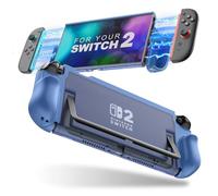 TiMOVO Funda Acoplable para Nintendo Switch 2 2025, Funda Protectora con Agarre TPU Accesorios Con Joycon de Liberación Rápida for Switch 2, Funda Rígida Resistente a Rayones y Golpes, Azul