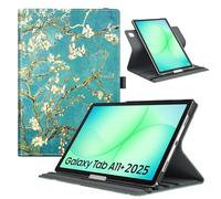 TiMOVO Funda Giratoria para Samsung Galaxy Tab A11+/A11 Plus 11" 2025 SM-X230/ X236/ X238, Funda con Soporte Giratorio de 90 Grados, Compatible con Auto Activación/Suspensión, Bloom de Albaricoque