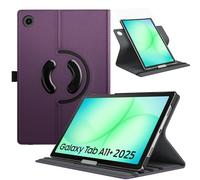 TiMOVO Funda Giratoria para Samsung Galaxy Tab A11+/A11 Plus 11 Pulgadas 2025 SM-X230/ X236/ X238, Funda con Soporte Giratorio de 90 Grados, Compatible con Auto Activación/Suspensión, Morado