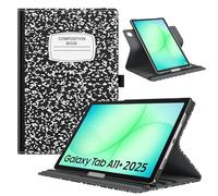 TiMOVO Funda Giratoria para Samsung Galaxy Tab A11+/A11 Plus 11 Pulgadas 2025 SM-X230/ X236/ X238, Funda con Soporte Giratorio de 90 Grados, Compatible con Auto Activación/Suspensión, Notebook Negro