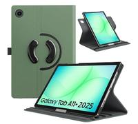 TiMOVO Funda Giratoria para Samsung Galaxy Tab A11+/A11 Plus 11 Pulgadas 2025 SM-X230/ X236/ X238, Funda con Soporte Giratorio de 90 Grados, Compatible con Auto Activación/Suspensión, Laurel Verde