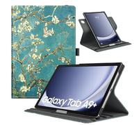 TiMOVO Funda para Samsung Galaxy Tab A9+/A9 Plus 11 Pulgadas 2023 SM-X210/X216/X218, Cubierta de Soporte Giratorio de 90 Grados, Auto Activación/Reposo para Galaxy Tab A9+ Tablet, Bloom de albaricoque
