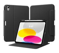 TiMOVO Funda para iPad (A16) 11ª Generación 11 Pulgadas 2025, iPad 10ª Generación 10,9 Pulgadas 2022 con Portalápiz, Funda Protectora Folio con Soporte, Visión Multiángulo, Denim Negro