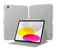 TiMOVO Funda para iPad (A16) 11ª Generación 11 Pulgadas 2025, iPad 10ª Generación 10,9 Pulgadas 2022 con Portalápiz, Funda Protectora Folio con Soporte, Visión Multiángulo, Plata