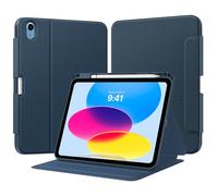 TiMOVO Funda para iPad (A16) 11ª Generación 11 Pulgadas 2025, iPad 10ª Generación 10,9 Pulgadas 2022 con Portalápiz, Funda Protectora Folio con Soporte, Visión Multiángulo, Azul Marino