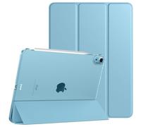 TiMOVO Funda para iPad Air 11 Pulgadas M3/M2 (2025/2024), iPad Air 5ª/4ª generación (2022/2020) 10,9 Pulgadas, Cubierta Trasera Tableta Inteligente con Auto Estela/Sueño, Azul Brumoso