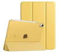 TiMOVO Funda para iPad Air 11 Pulgadas (M4 2026/M3 2025/M2 2024), iPad Air 5ª/4ª Generación (2022/2020) 10,9 Pulgadas, Cubierta Trasera Tableta Inteligente con Auto Estela/Sueño, Amarillo Claro