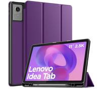 TiMOVO Funda para Lenovo Idea Tab 11 Pulgadas 2025 TB-336ZU/336FU con Soporte para Lápiz Óptico, Funda Protectora Delgada con Parte Trasera de TPU Suave, Auto Activación/Reposo, Púrpura Profundo