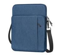 TiMOVO Funda para Portátil 13,3-14" con Correa de Hombro, Azul | Compatible con MacBook Neo/Air/Pro Dell HP Acer ASUS Googlebook 14 ", Funda de Transporte con Bolsillo Frontal y Correa