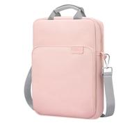 TiMOVO Funda para Portátil 13,3-14" para MacBook Neo/Air/Pro, Ros Gris | con Bolsillo Frontal Grande, Asa y Correa Desmontable, Funda Compatible con HP ASUS Acer Dell XPS Googlebook 14 in