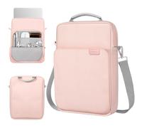 TiMOVO Funda para Portátil para MacBook Neo 13 Pulgadas 2026 Modelo A3404 con Chip A18 Pro, Estuche de Transporte con Asa y Correa de Hombro, Rosa
