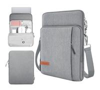 TiMOVO Funda para Portátil para MacBook Neo 13 pulgadas 2026 Modelo A3404 con Chip A18 Pro, Estuche de Transporte con Correa de Hombro, Gris Claro
