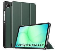 TiMOVO Funda para Samsung Galaxy Tab A11/A9 8,7" 2025, Verde Noche | Ligera y Delgada, Soporte Triángulo Ajustable, Compatible con los modelos SM-X130/X133/X135/X110/X115/X117