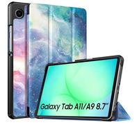 TiMOVO Funda para Samsung Galaxy Tab A11/A9 8.7 Pulgadas (2025/2023), Funda Delgada Ligera con Base Rígida, Soporte Triángulo Ajustable, Nubes de Ensueños