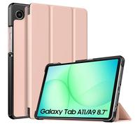TiMOVO Funda para Samsung Galaxy Tab A11/A9 8.7 Pulgadas (2025/2023), Funda Delgada Ligera con Base Rígida, Soporte Triángulo Ajustable, Rosa