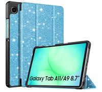 TiMOVO Funda para Samsung Galaxy Tab A11/A9 8,7", Purpurina Azul Cielo | Ligera y Delgada, Soporte Triángulo Ajustable, Compatible con los modelos SM-X130/X133/X135/X110/X115/X117
