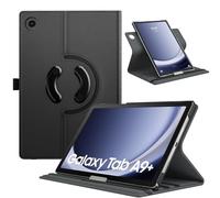 TiMOVO Funda para Samsung Galaxy Tab A9+/A9 Plus 11 Pulgadas 2023 SM-X210/X216/X218, Cubierta de Soporte Giratorio de 90 Grados, Auto Activación/Reposo para Galaxy Tab A9+ Tablet, Negro