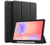 TiMOVO Funda para Samsung Galaxy Tab S10 Lite 10.9'' 2025, Negro | SM-X400/X406, Soporte para S Pen, Funda Protectora Trasera de TPU Suave y Delgada, Activación/Suspensión Automática