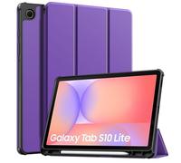 TiMOVO Funda para Samsung Galaxy Tab S10 Lite 10,9 Pulgadas 2025 SM-X400/X406 con Soporte para S Pen, Funda Protectora Delgada Trasera de TPU Blando, Auto Activación/Reposo, Púrpura Profundo