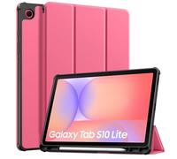 TiMOVO Funda para Samsung Galaxy Tab S10 Lite 10,9 Pulgadas 2025 SM-X400/X406 con Soporte para S Pen, Funda Protectora Delgada Trasera de TPU Blando, Auto Activación/Reposo, Rojo Sandía