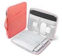 TiMOVO Funda Portátil 13,3-14" para MacBook Neo/Air/Pro, Arancione + Rosa | También Compatible con HP Lenovo ASUS Acer Dell XPS Googlebook 14", Funda de PC, Bolsa Protectora con Bolsillos y Asa