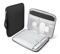 TiMOVO Funda Portátil 13,3-14" para MacBook Neo/Air/Pro, Negro | También Compatible con HP Lenovo ASUS Acer Dell XPS Googlebook 14", Funda de PC, Bolsa Protectora con Bolsillos y Asa