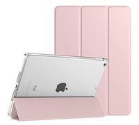 TiMOVO Funda Protectora para Nuevo iPad 9ª Generación 2021/iPad 8ª Gen 2020 10.2'', Delgada Carcasa Trasera Esmerilada Translúcida con Auto Sueno/Estela para iPad 7ª Gen 10.2" 2019, Rosa Clara