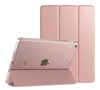 TiMOVO Funda Protectora para Nuevo iPad 9ª Generación 2021/iPad 8ª Gen 2020 10.2", Delgada Carcasa Trasera Esmerilada Translúcida con Auto Sueno/Estela para iPad 7ª Gen 10.2" 2019, Oro Rosa